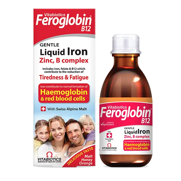 شربت فروگلوبین B12، نه تنها آهن مورد نیاز بدن را بطور کامل تامین می نماید، بلکه با فرمولاسیون تخصصی، سایر ریزمغذی های مورد نیاز جهت فرآیند خون سازی و سلامت عمومی بدن را نیز فرآهم می کند.